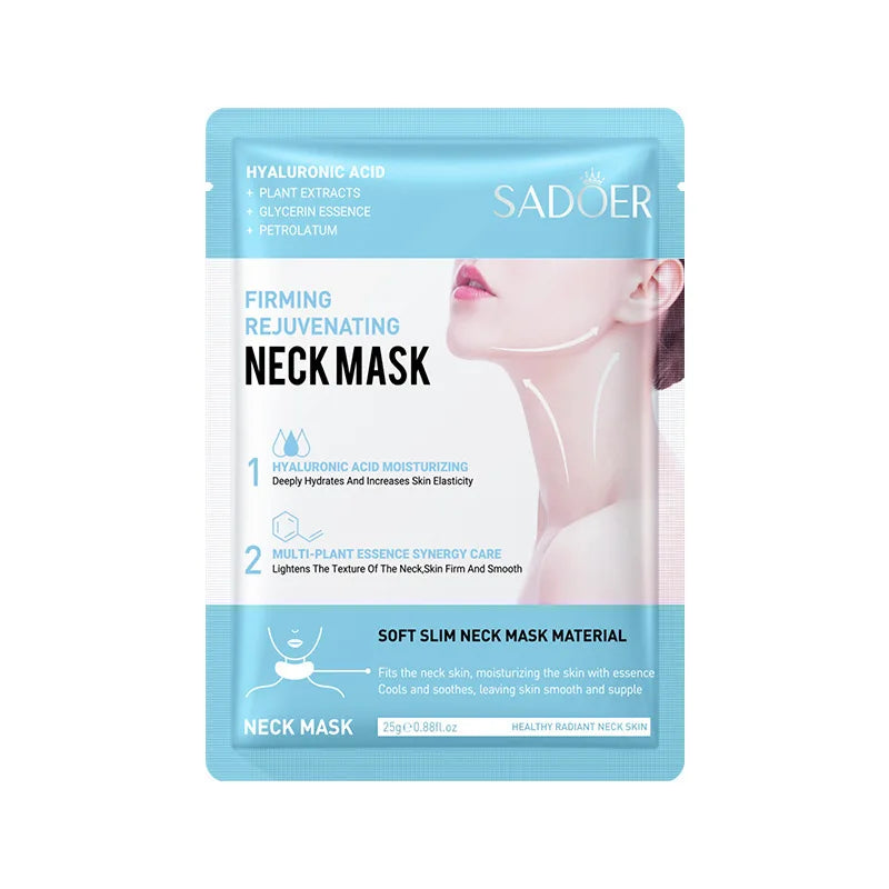 SADOER Hyaluronic Acid Neck Mask – Collagen Firming 10 Pcs