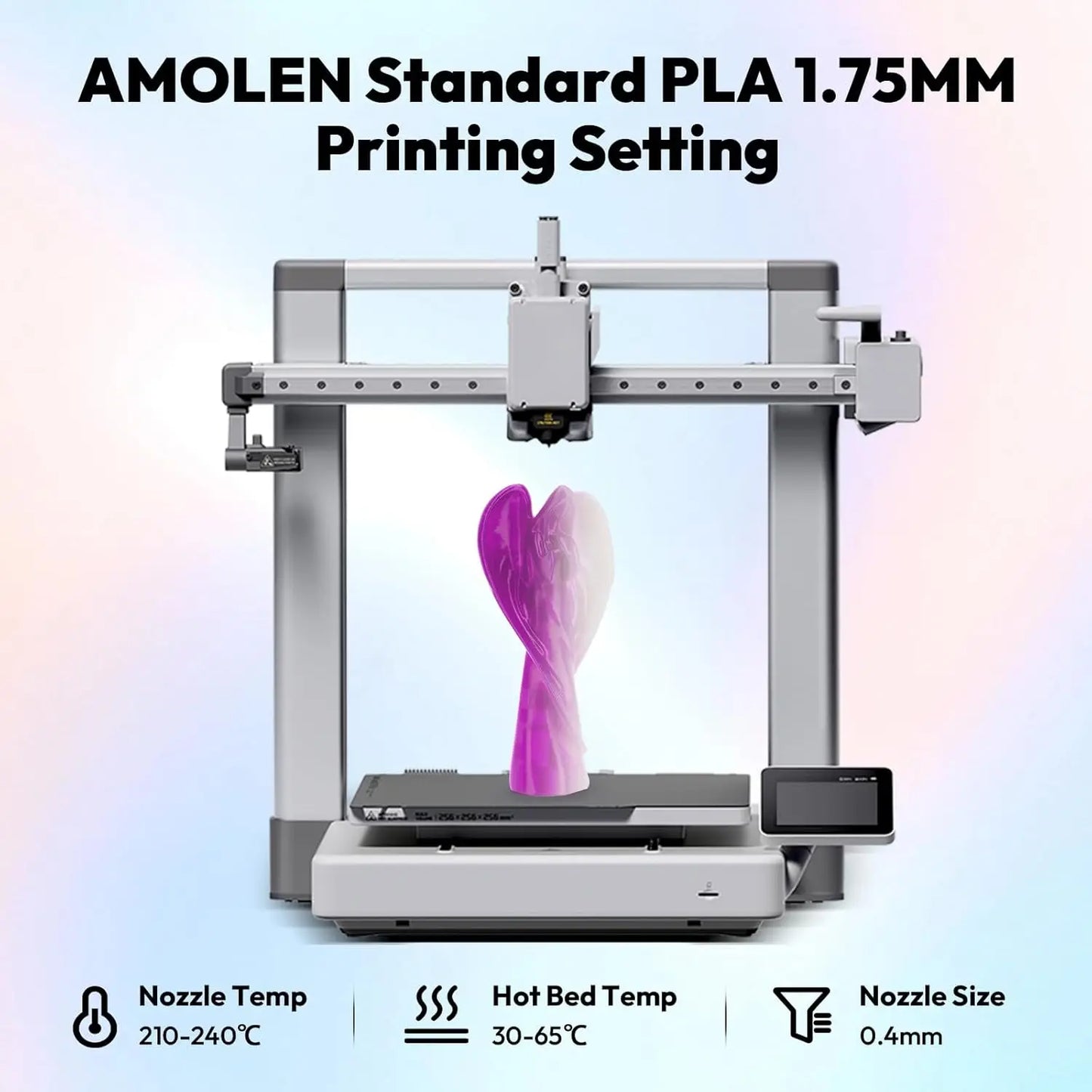 UV & Temp Color-Changing PLA Filament ±0.02mm | FDM 3D Printer