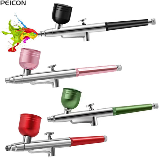 Airbrush Spray Gun for Painting Nails Modeling Crafts Cake Mini Spray Gun 0.3mm Nozzles Portable Airbrush Gun with Cleaning Kit Peaceful Pleasures Health and Wellness