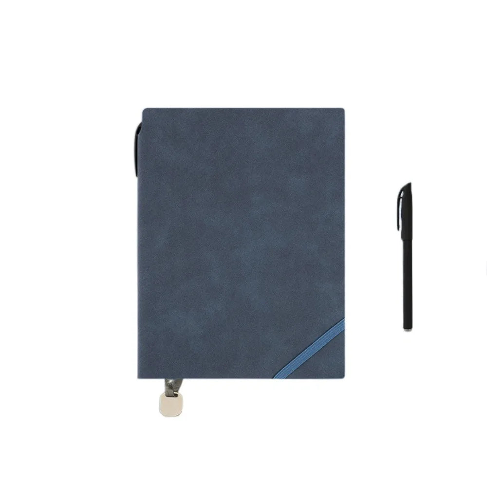 Multifunction 100sheets A5 Notebook Diary To Do List Meeting Minutes Book Stationery School Supplies Retro Notebook Girls Peaceful Pleasures Health and Wellness Blue