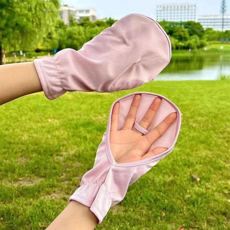 UV Sun Protection Gloves | Breathable Ice Silk, Anti-Slip Cycling
