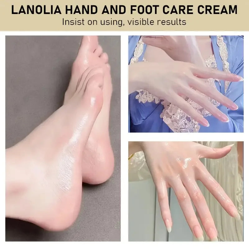 LANOLIA 20g Hand & Foot Cream Deep Moisturizer for Rough Dry Cracked Skin Natural Lanolin Fast Absorption Peaceful Pleasures Health and Wellness