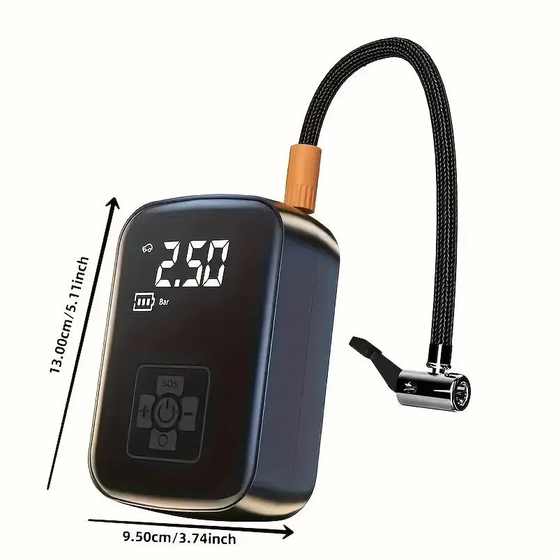 Car-mounted Wireless Inflation Pump Portable Air Pump for Cars Electric Tire Inflation Device for Small Cars Inflating The Tires Peaceful Pleasures Health and Wellness