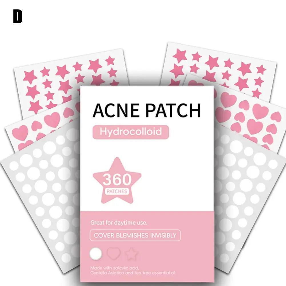 Hydrocolloid Pimple Patches – Invisible Blemish Covers 180–360 ct