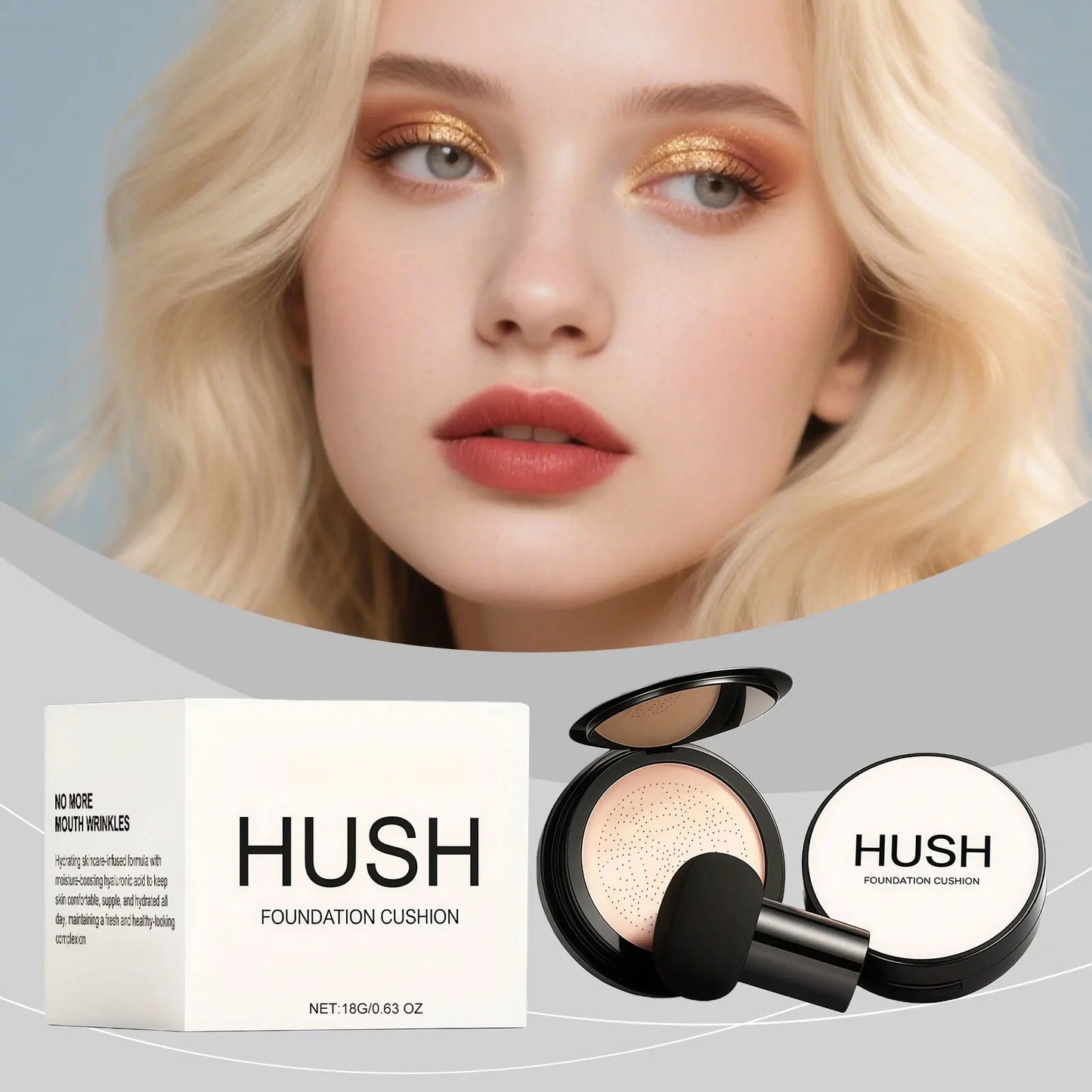 Cushion Foundation Full Coverage Concealer – Nude Natural Finish