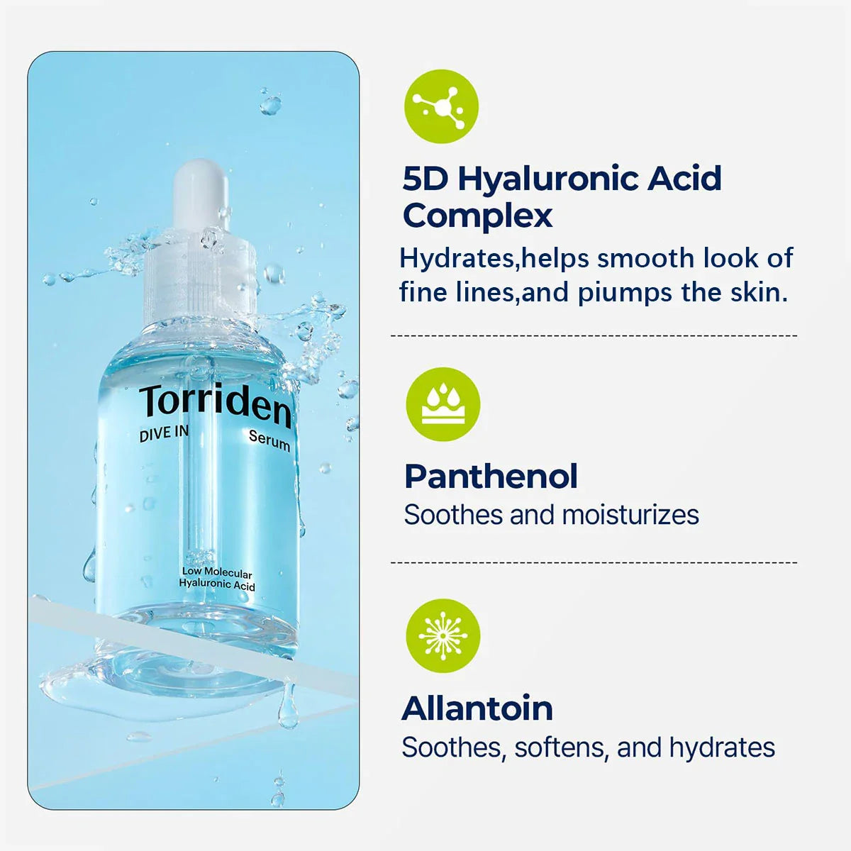 Torriden DIVE-IN Hyaluronic Acid Serum 50ml | K-Beauty