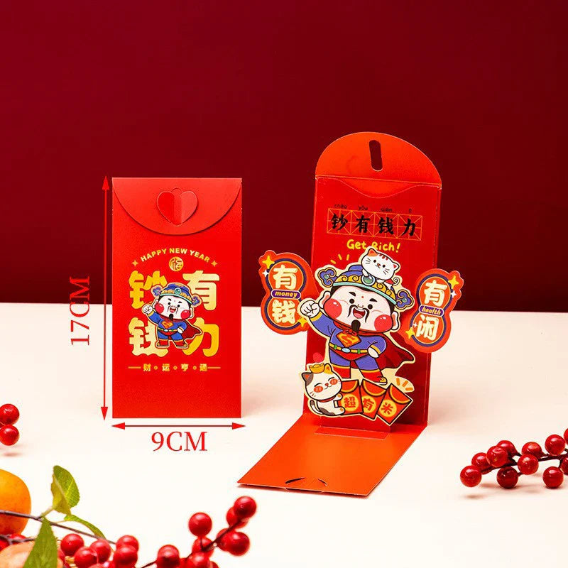 2026 Year of Horse Red Envelopes – 3D Hongbao Lucky Pockets
