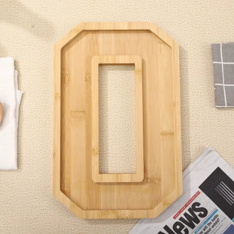 Wooden Digital Tray Home Party Birthday Decoration Dessert Plate