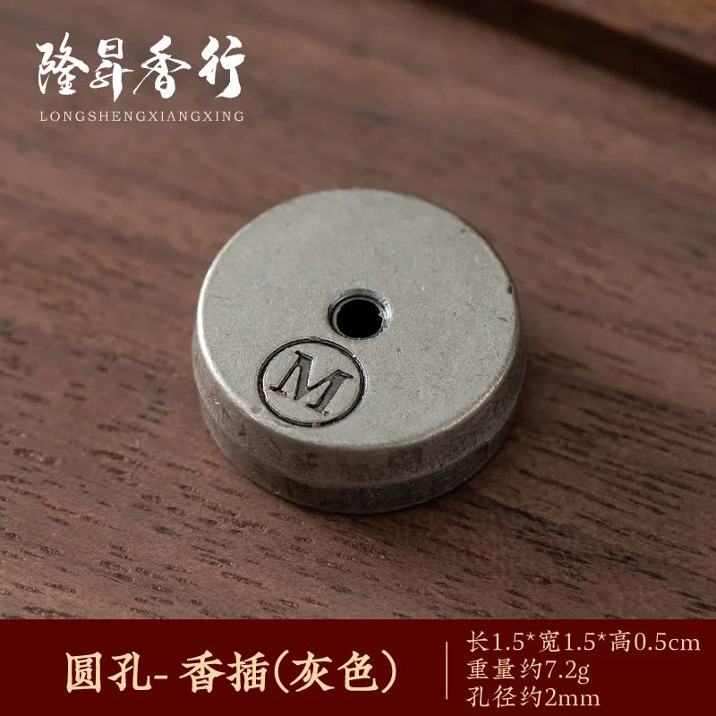 Brass Incense Burner Holder Stick Coil Bottle Gourd Shaped Copper