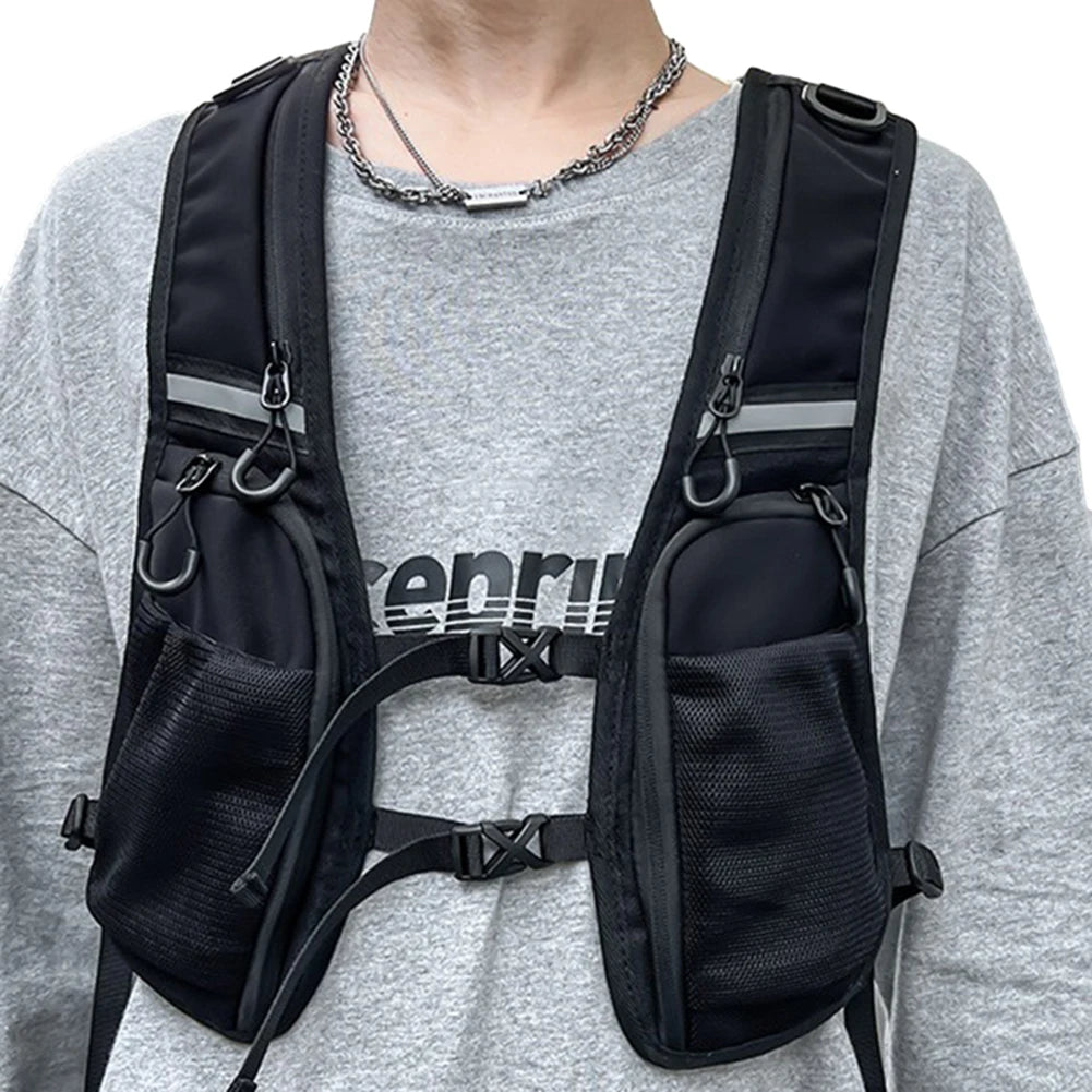 Reflective Tactical Vest with Phone Pocket & Storage Peaceful Pleasures Health and Wellness