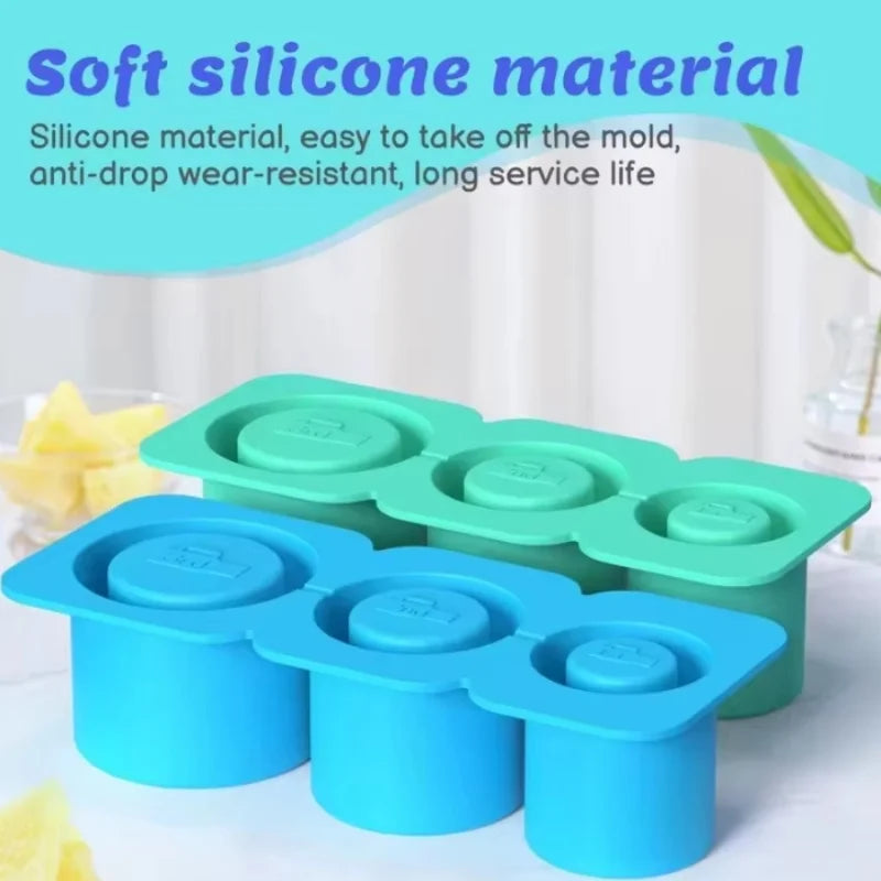 Ice Grid Mold Silicone Ice Cube Mold Water Cup Non Stick Summer Ices Molds Silicone Molds For Cup Accessories Peaceful Pleasures Health and Wellness