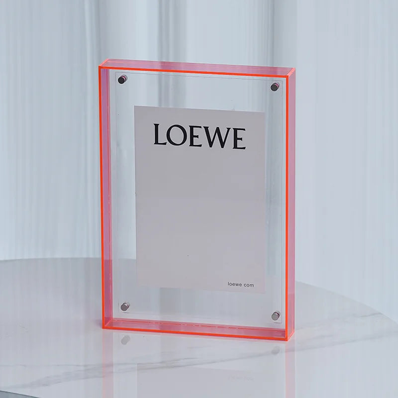 Acrylic Photo Frame – Table & Wall Display | Modern Decor