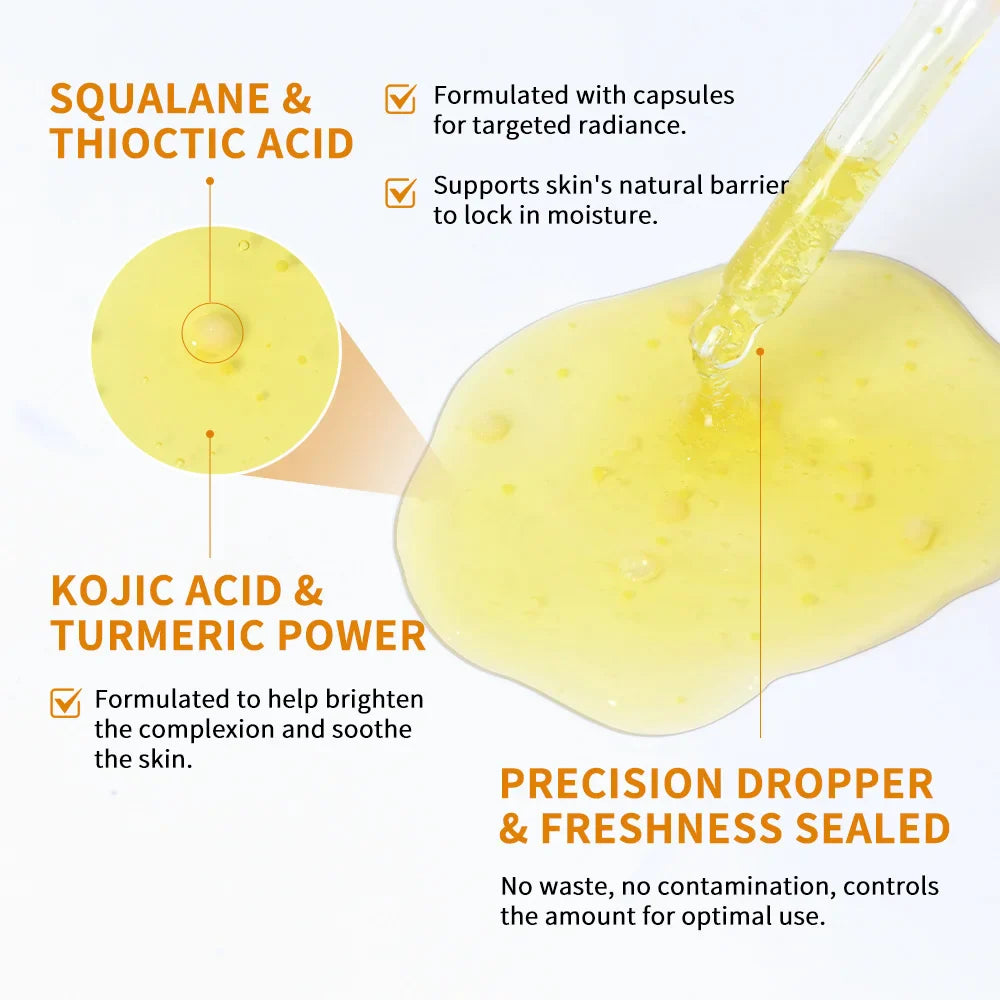 Kojic Acid Turmeric Niacinamide Brightening Glow Serum 30ml Brightening Face Serum Oasis Select