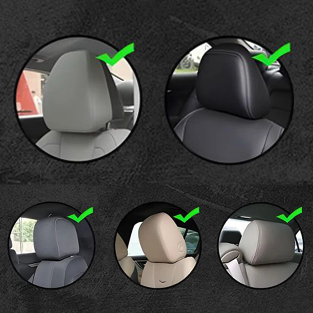 Funny And Fun Car Pillowcase,Elastic Car Printed Pillowcase,Personalized High-Definition 3D Printed Patterns Car Headrest Covers Peaceful Pleasures Health and Wellness