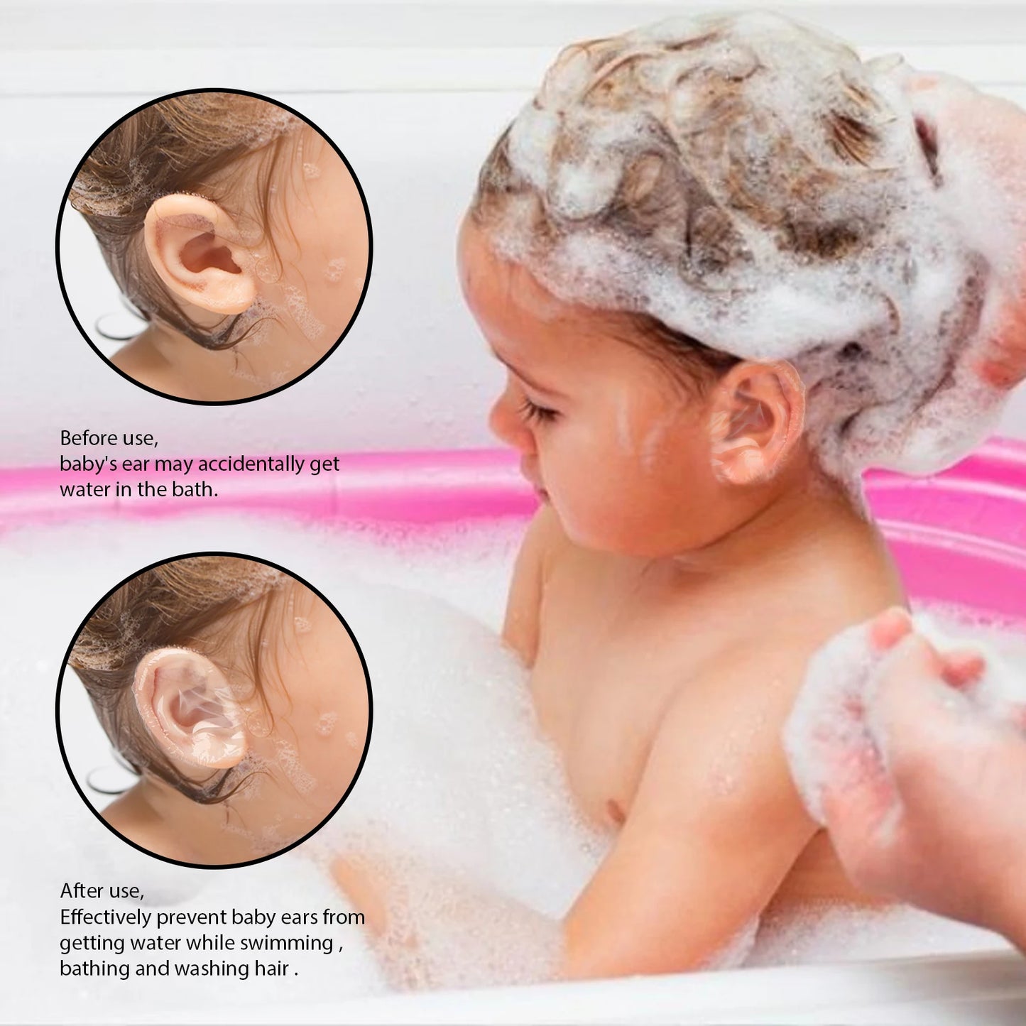 Baby Waterproof Ear Protection Stickers – Bath & Swim