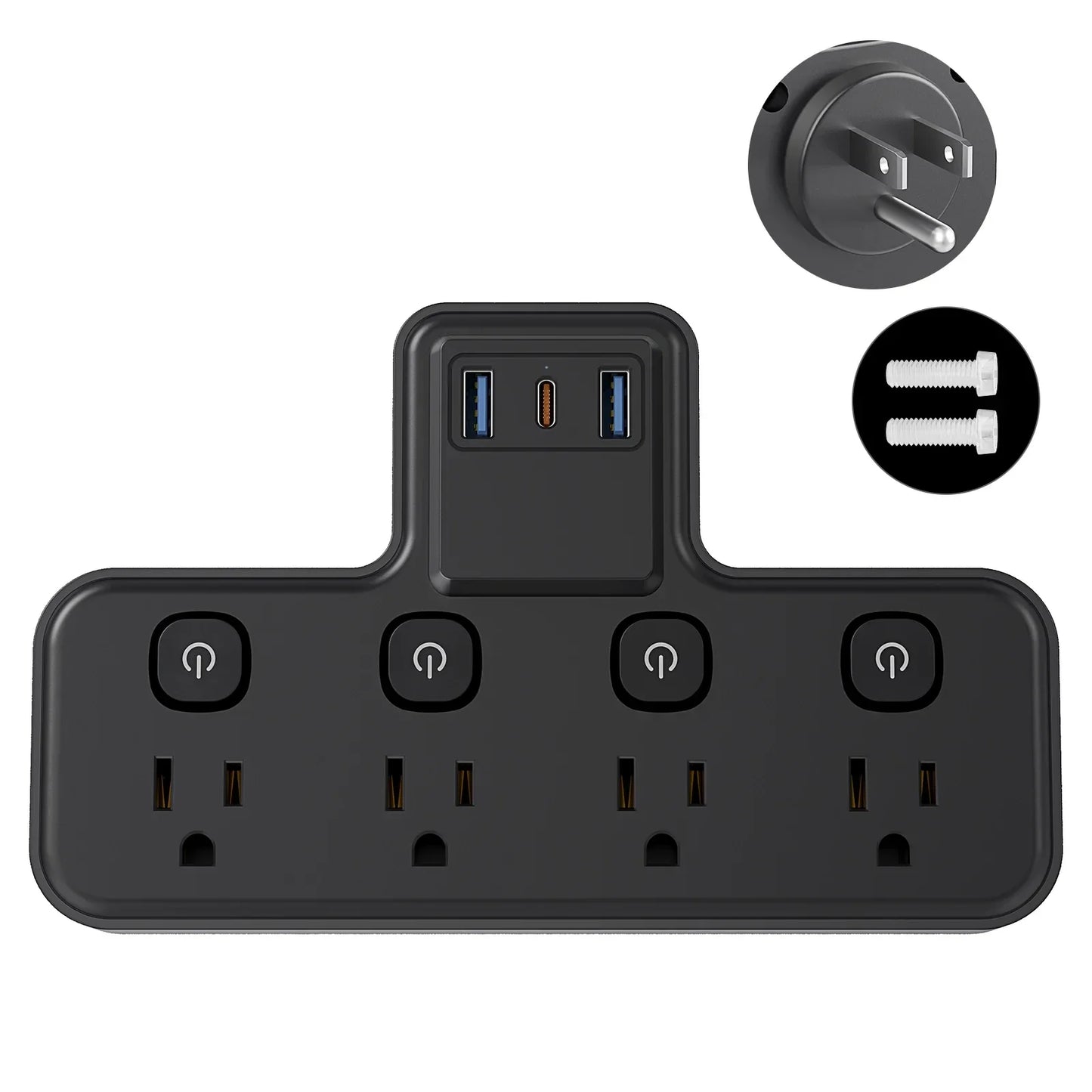PASSUS Socket Extender 3 USB Ports 20W PD Fast Charging Peaceful Pleasures Health and Wellness 4 3 United States
