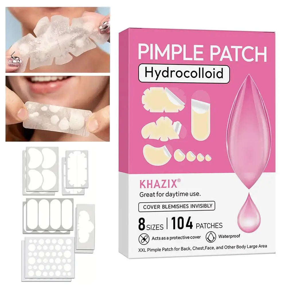 Multi-Shape Hydrocolloid Acne Patches – Invisible Skin Repair
