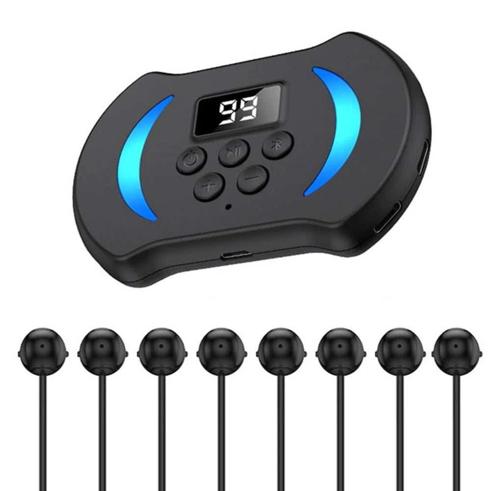 Mobile Phone Screen Auto Clicker with Digital Display & Blue Light Auto Tapper Taps for Games Live Broadcasts Deal Reward Tasks Peaceful Pleasures Health and Wellness 8 head