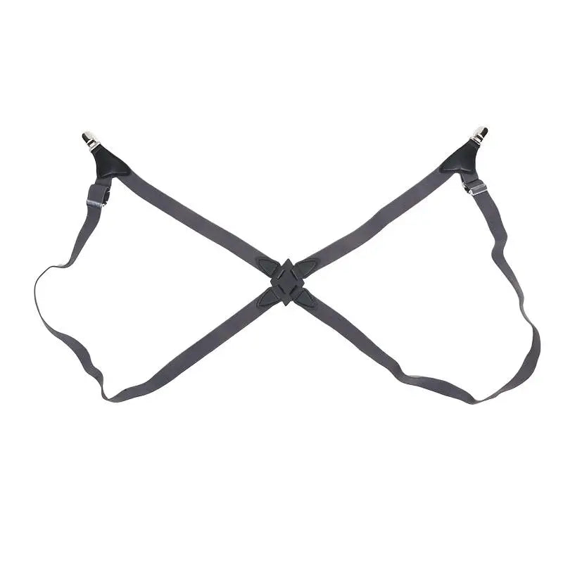 Suspenders For Unisex Adjustable Side Clip Cross Shoulder Straps Elastic Braces Costume Suspenders Harness Man For Pant Peaceful Pleasures Health and Wellness Gray