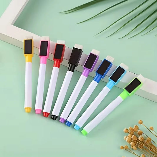 8-color Dry Eraser Magnetic Marker Pen Suitable Office Whiteboards Peaceful Pleasures Health and Wellness