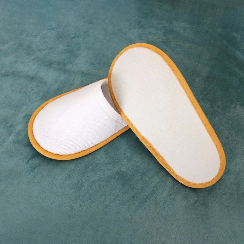 Kids Disposable Cartoon Slippers 5 Pairs | Non-Slip Indoor