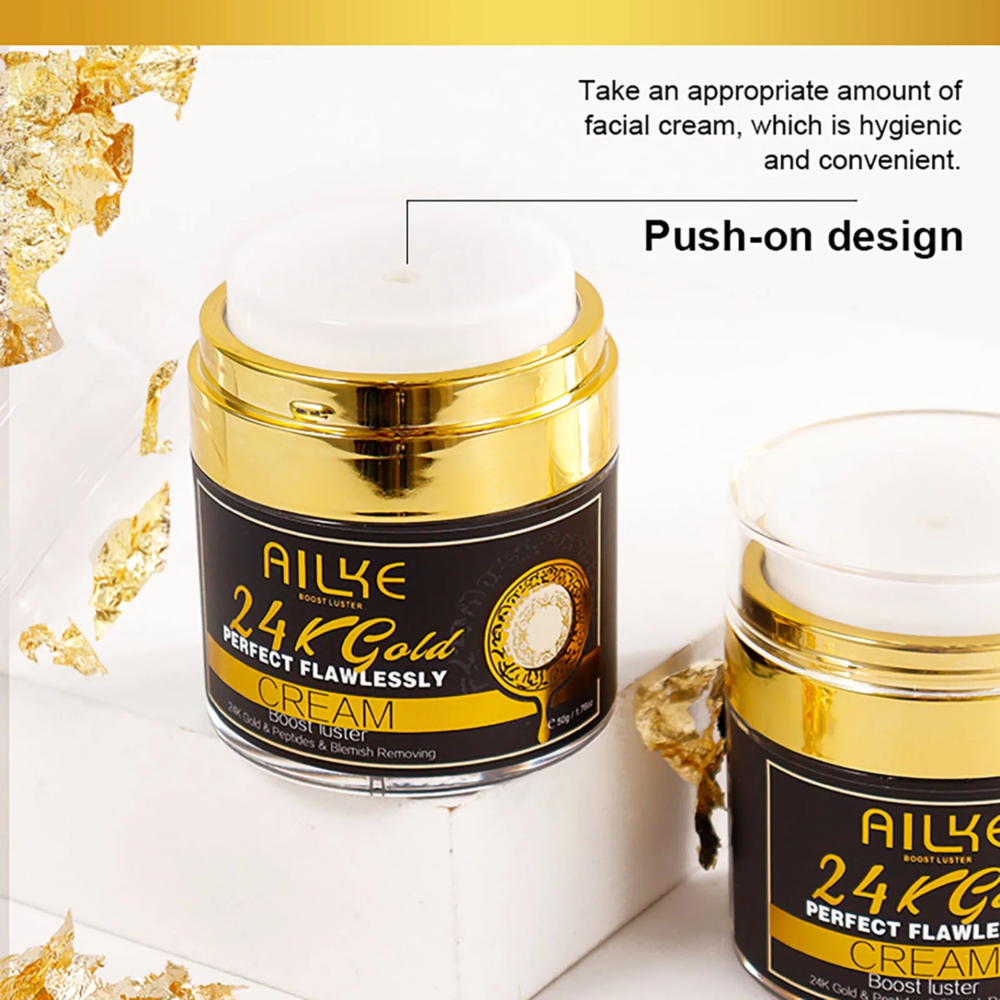 AILKE 24K Gold Brightening Face Cream – Dark Spot Corrector 50ml