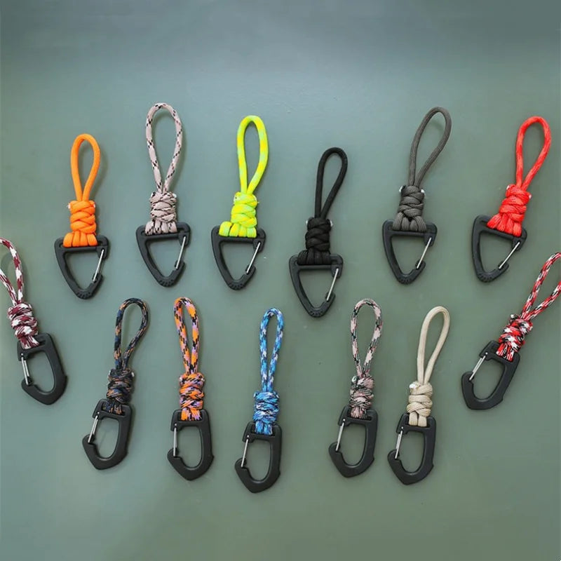New 1pc Plastic Carabiner Clip Keychain Outdoor Camping Hiking Climbing Snap Clip Lock Backpack Hanger Buckle Hook Color Random Peaceful Pleasures Health and Wellness