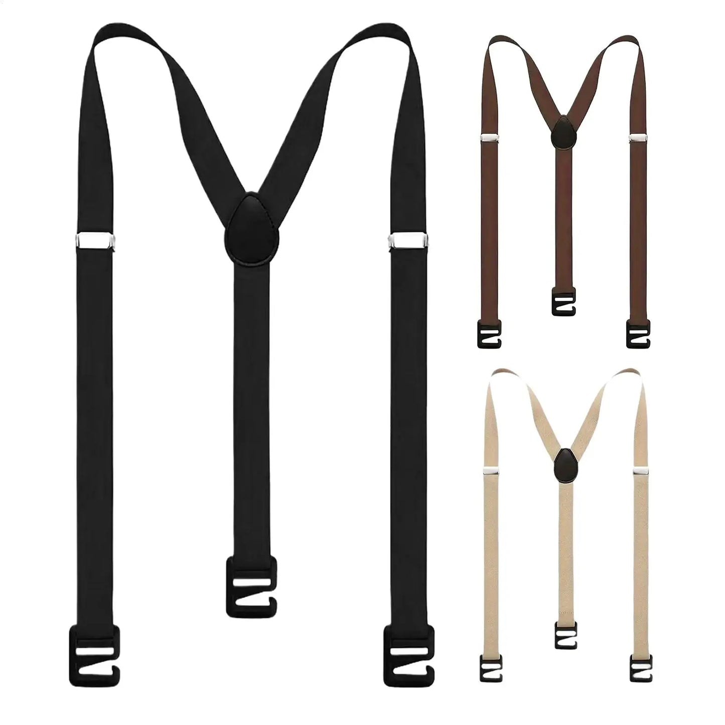 Men's Y-Back Suspenders – Adjustable Heavy Duty Hidden Braces