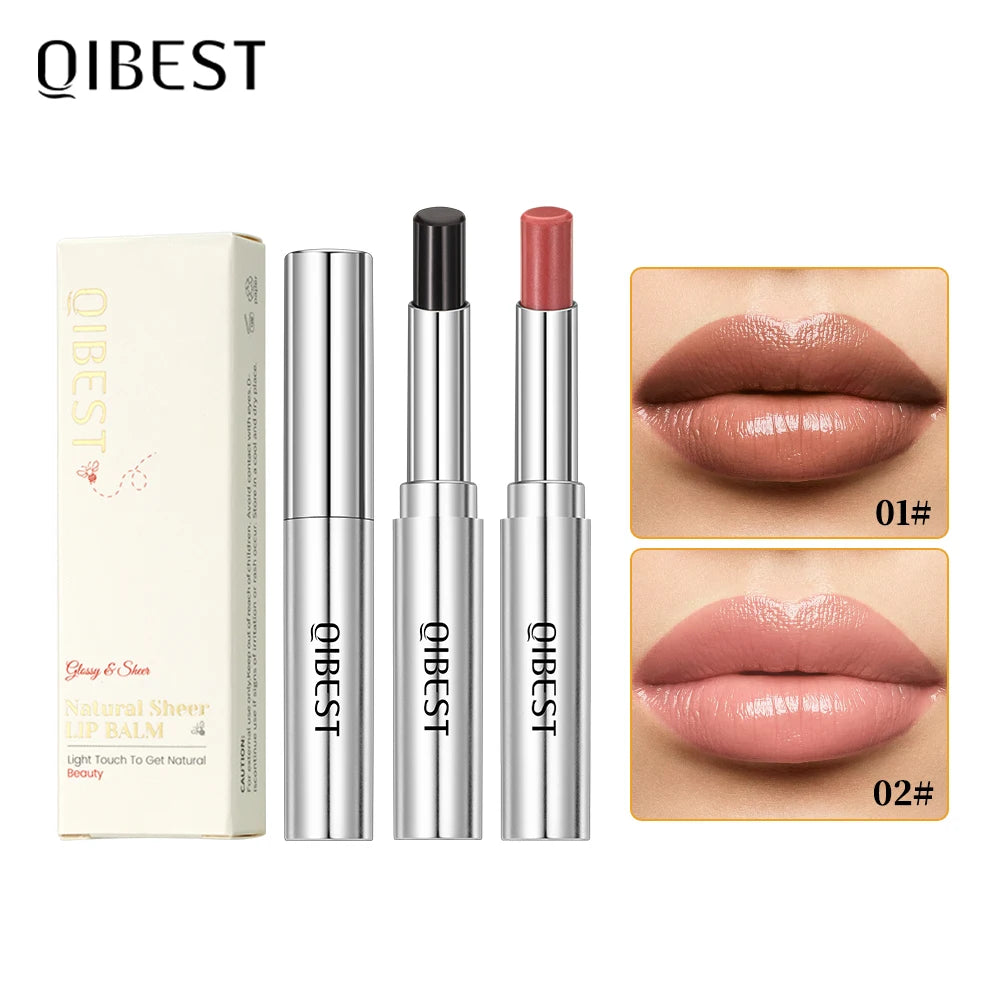 QIBEST Black Honey Colorless Lip Balm Lipstick Long Lasting Lip Stain Tinted Moisturizing Lips Plumper Nourish Makeup Lip Care Peaceful Pleasures Health and Wellness Lip Balm Sets