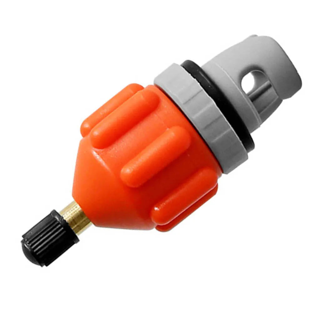 Pump Adapter Inflatable Boat Air Valve Adaptor Paddle Board for Canoe Kayak Inflatable Boat Air Valve Adaptor Orange/Black Peaceful Pleasures Health and Wellness Orange
