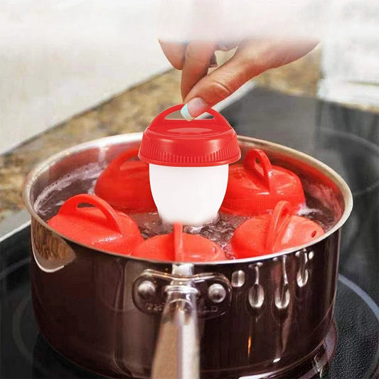 3/6pcs BPA Free Silicone Egg Boiler Steamer Non-stick Silicone Egg Cook Cups Fast Egg Poacher for Breakfast Kitchen Cooking Tool Peaceful Pleasures Health and Wellness