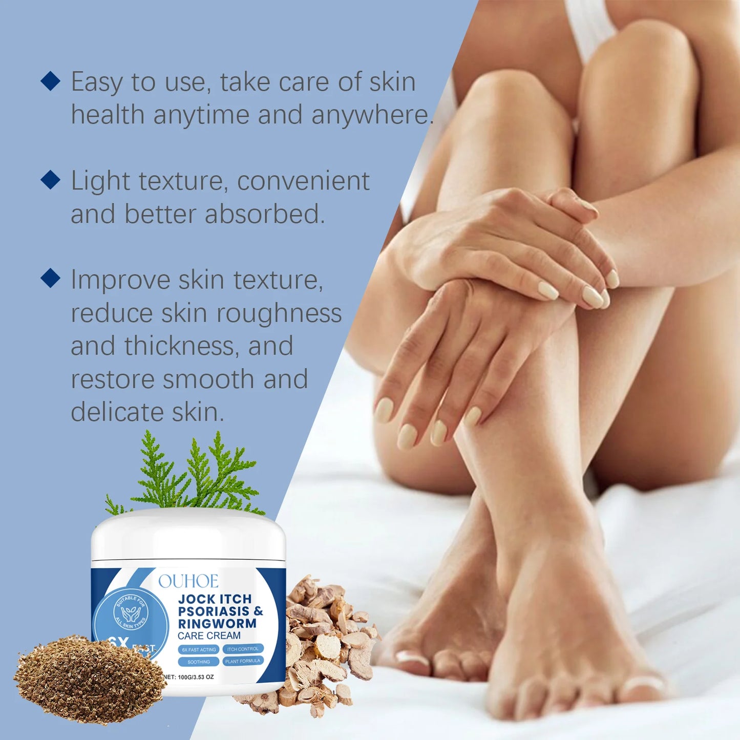 OUHOE Repair Cream – Body Moisturizer for Dry & Rough Skin