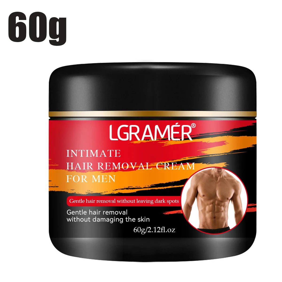 LGRAMER Men's Painless Hair Removal Cream – Body & Armpit