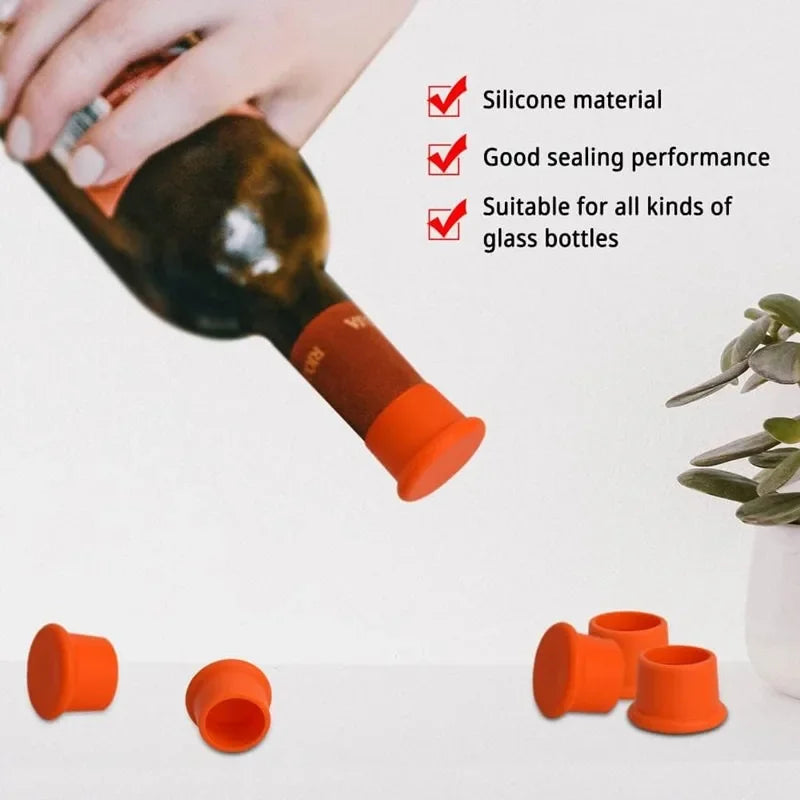 Silicone Bottle Stopper Cap – Food Grade Wine & Beer Seal