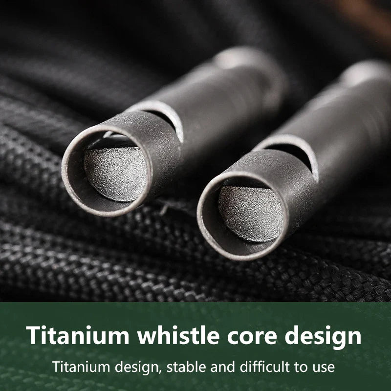 Titanium Survival Whistle – Emergency Camping & Hiking Gear