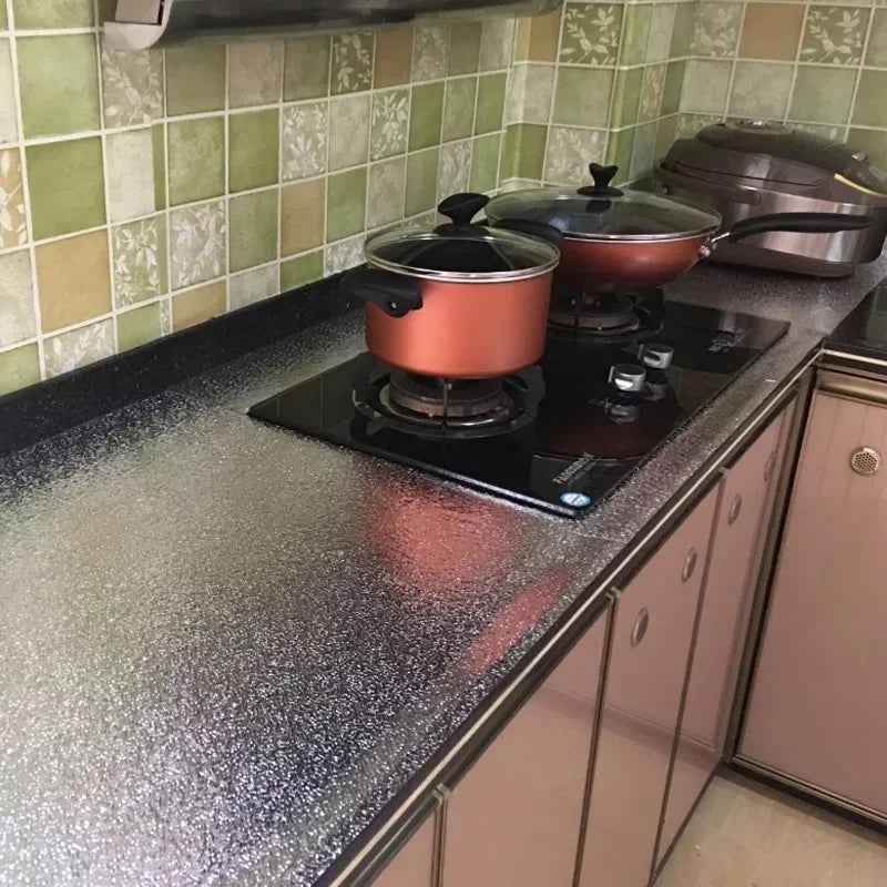 Oil-Proof Heat-Resistant Kitchen Backsplash Self-Adhesive Wallpaper