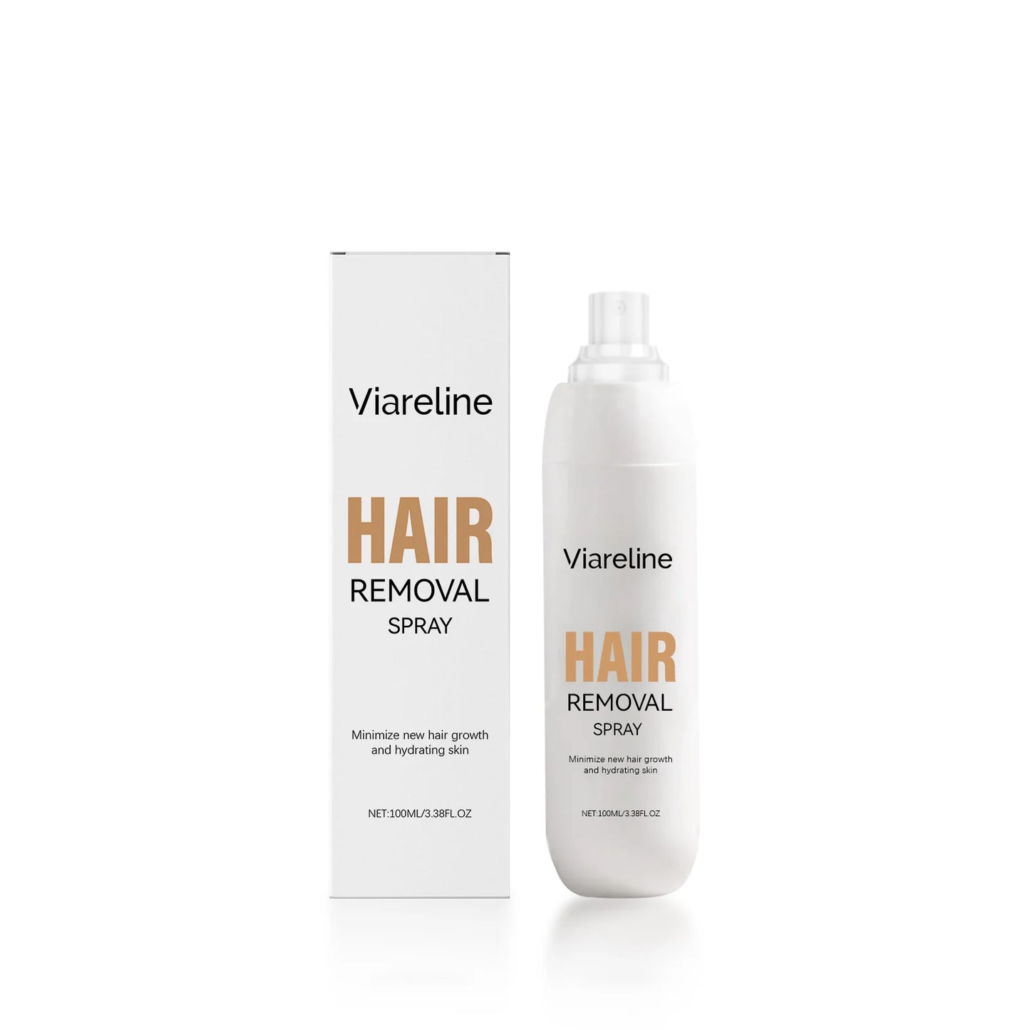 Painless Hair Removal Spray Full-Body Hair Growth Inhibition Soothing Redness Smoothing Soft Hydrating Gentle Hair Removal Spray Peaceful Pleasures Health and Wellness 100ml boxed