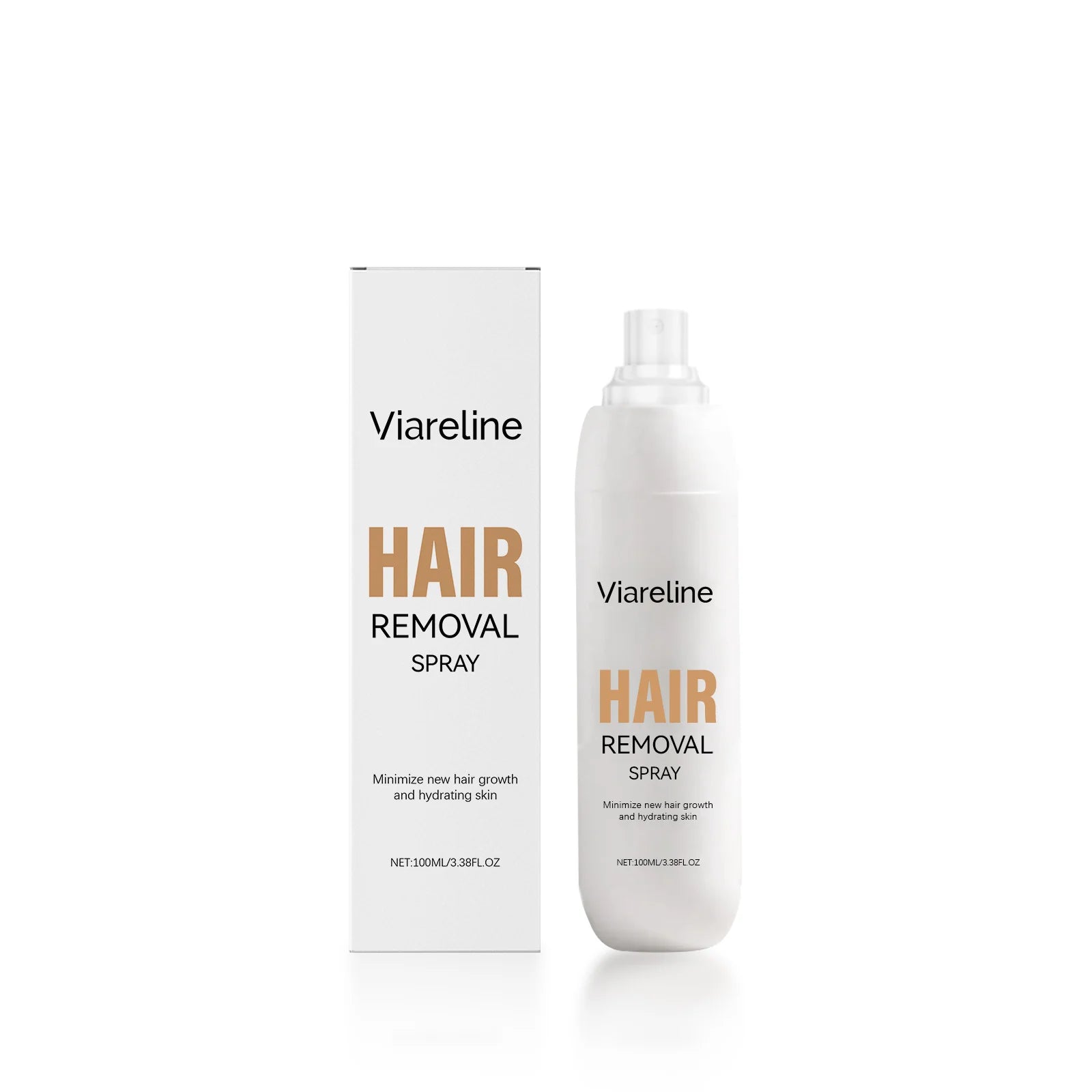 Painless Hair Removal Spray Full-Body Hair Growth Inhibition Soothing Redness Smoothing Soft Hydrating Gentle Hair Removal Spray Peaceful Pleasures Health and Wellness 100ml boxed