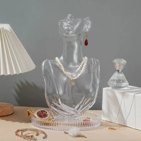 Portrait Neck Necklace Window display rack jewelry earrings Plastic Mannequin display rack jewelry pendant necklace neck model Peaceful Pleasures Health and Wellness