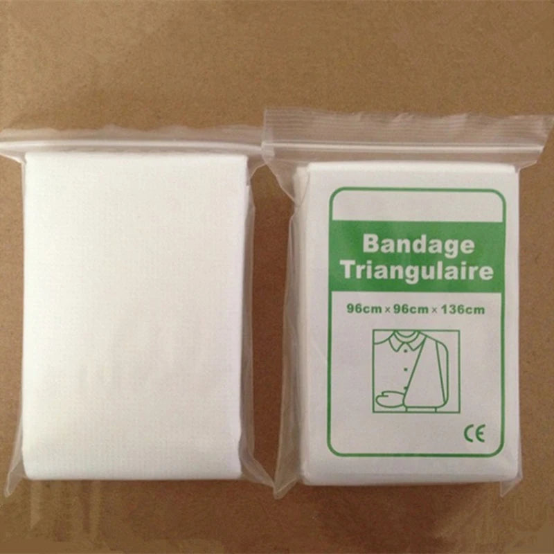 Outdoor Emergency Self-rescue Survival Triangular Bandage Bandaging Bandage Hemostatic Non-woven Fabric 96x96x136cm Peaceful Pleasures Health and Wellness