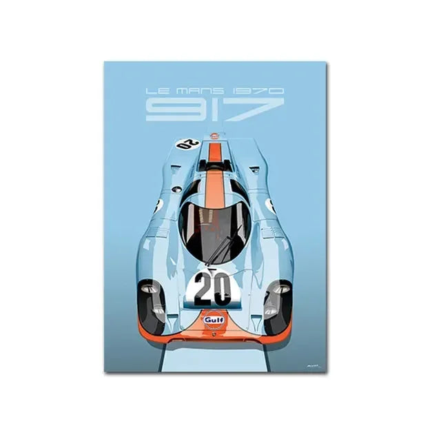 Le Mans 917K Martini Racing Canvas Wall Art Poster Print Canvas Wall Art Peaceful Pleasures Health and Wellness U4340-7 40x50cm Unframed