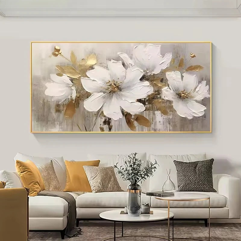 Modern Wooden Wall Canvas Painting, Vibrant Floral Hummingbird Art Poster, Decor Artwork for Living Room and Bedroom, No Frame Peaceful Pleasures Health and Wellness ZLH014 70x140cm No Frame