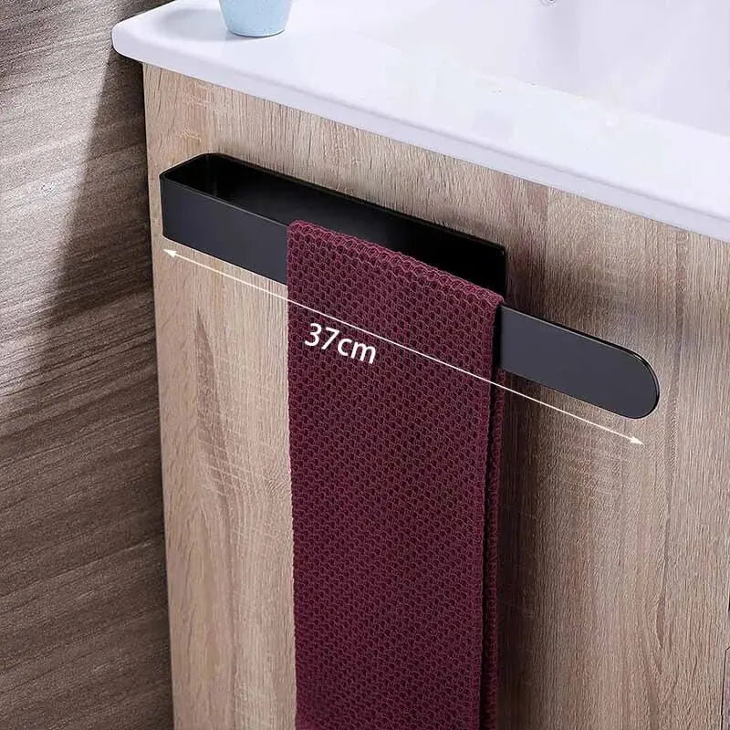 Self-Adhesive Towel Bar | No-Drill 304 Stainless Steel Rack