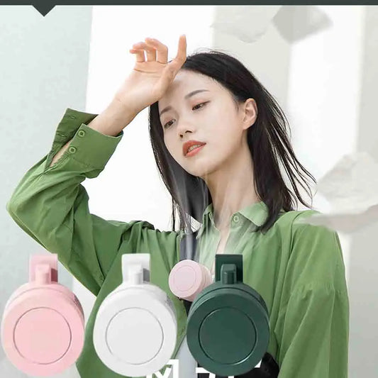 Portable Mini Hanging Clip Fan Lightweight USB Noise Reduction Neck-Mounted Electric Fan Desktop Handheld Cooling Device Peaceful Pleasures Health and Wellness