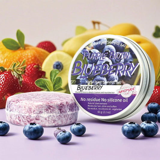 Blueberry Herbal Solid Shampoo Bar – Organic Handmade 60g Solid Shampoo Bar Oasis Select 60g