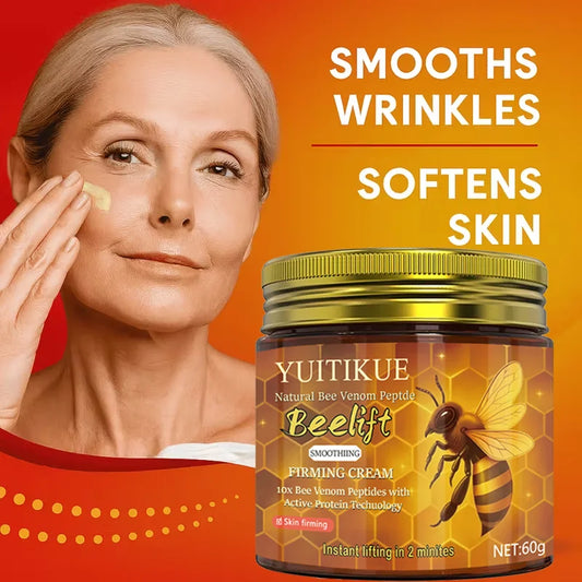YUITIKUE Bee Venom Firming Cream 60g - 10x Peptides, Active Protein Tech, Smooths Wrinkles & Softens Skin, Lightweight Formula Peaceful Pleasures Health and Wellness Default Title