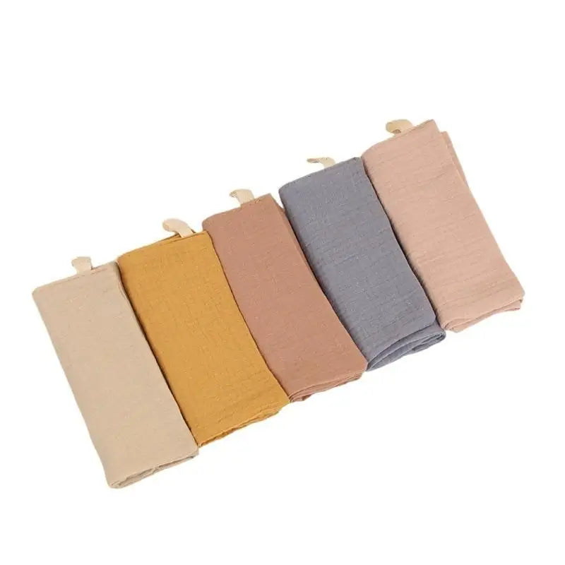4-Layer Cotton Baby Washcloths – Infant Bib & Bath Towel Set