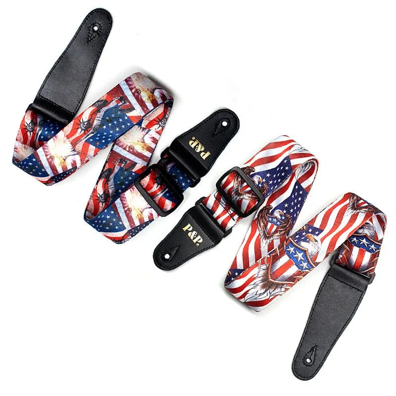 Printed Guitar Strap Heat Transfer Instrument Accessories Oblique