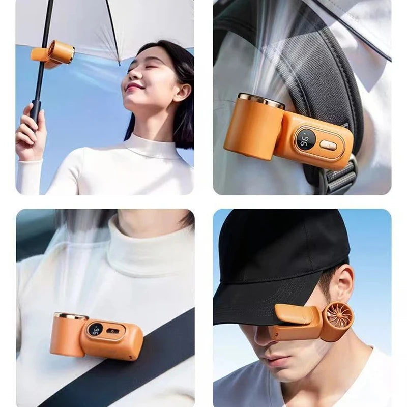 Lenovo Mini Handheld Cooling Clip Fan 100 Gear Speed Adjustment Lightweight Design Fan USB Charging For Outdoor Camping Gift Peaceful Pleasures Health and Wellness