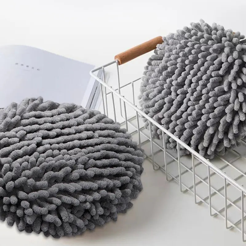 Chenille Microfiber Hand Towels with Hanging Loop | Quick Dry Microfiber Hand Towel Peaceful Pleasures Health and Wellness